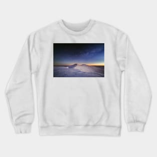 Corn Du and Pen y Fan at Night Crewneck Sweatshirt